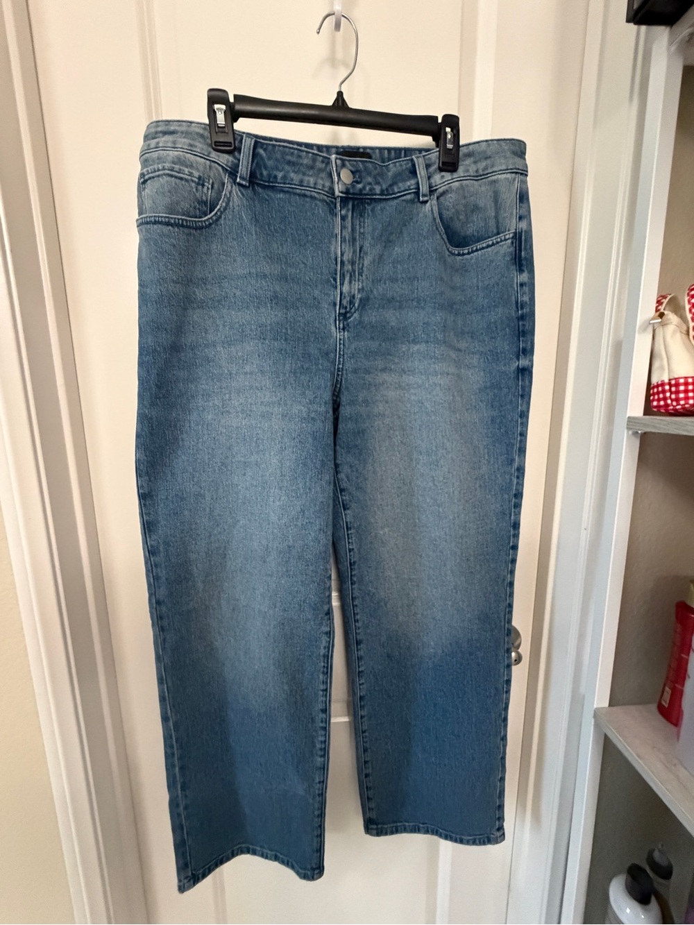 Talbots Women’s Tailored Mid-Rise Straight Leg Jeans - Light Blue